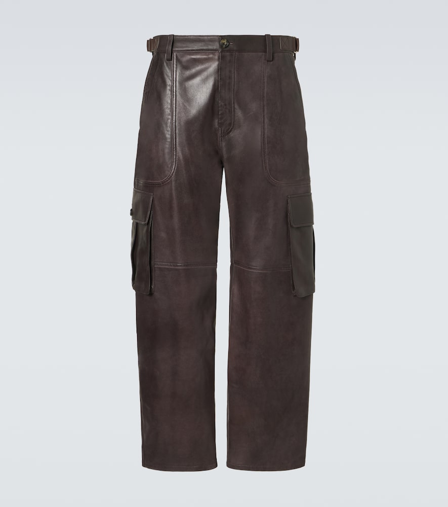 Loewe Leather cargo pants
