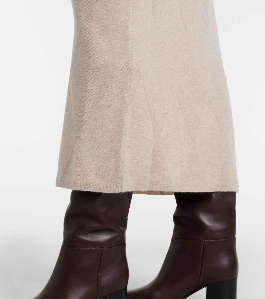  Max Mara Max Mara Salubre Argyle Cashmere Midi Skirt 