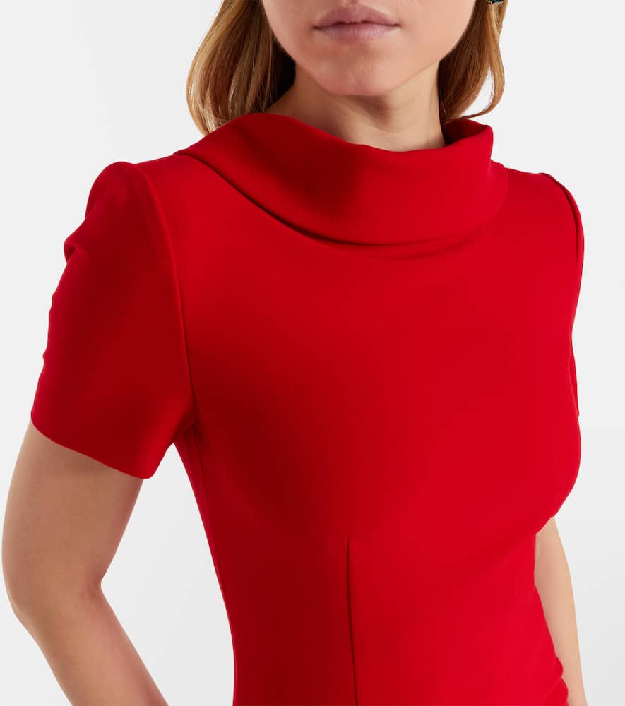 Roland Mouret Crêpe Gown In Red
