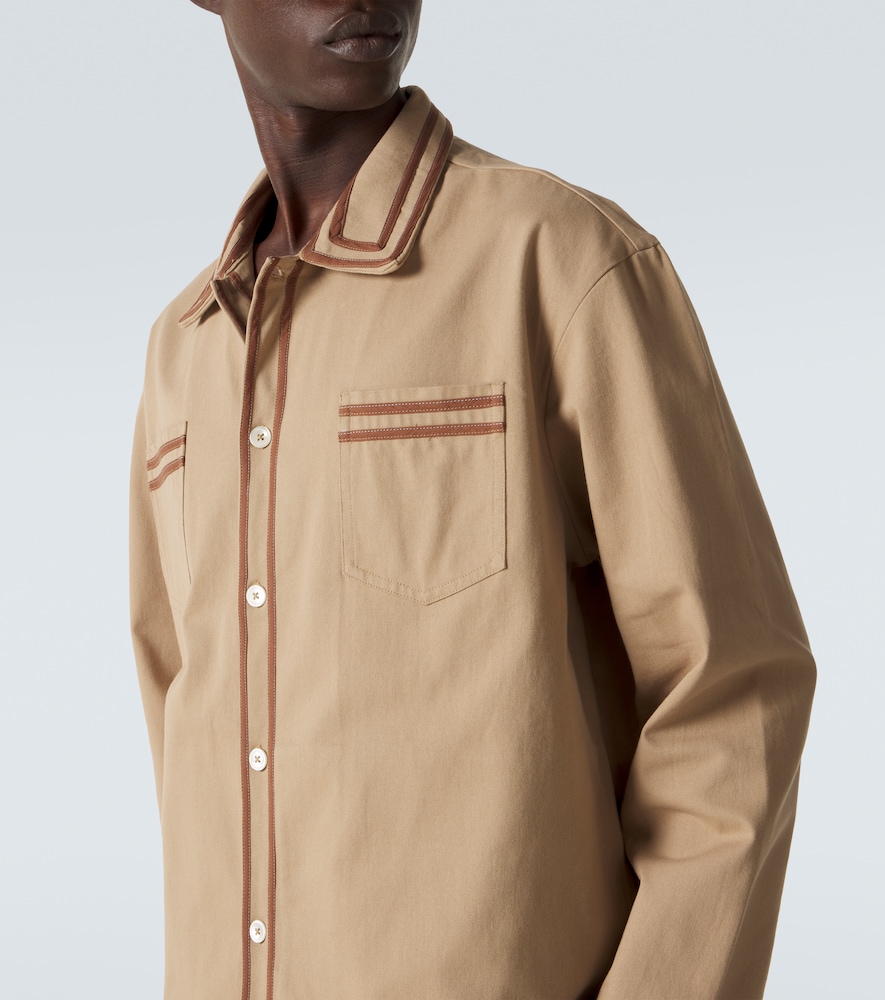  Bode Bode Hemdjacke Aus Baumwoll-twill 