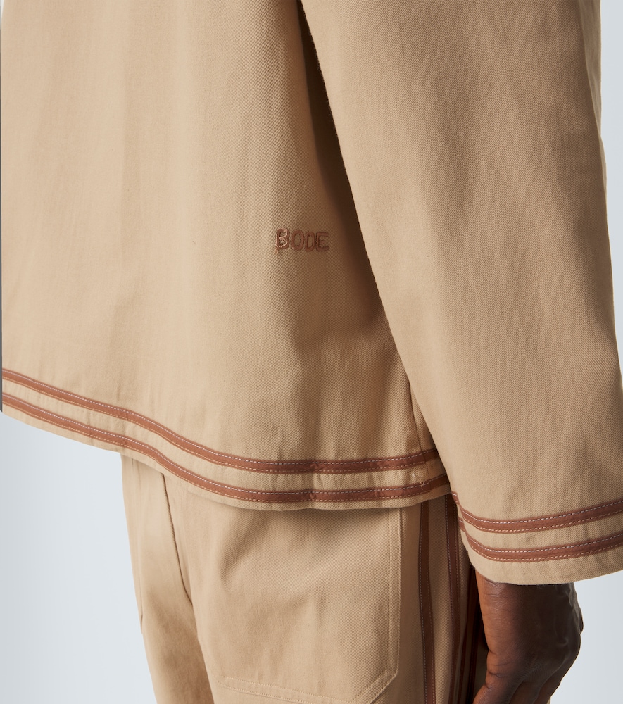  Bode Bode Hemdjacke Aus Baumwoll-twill 