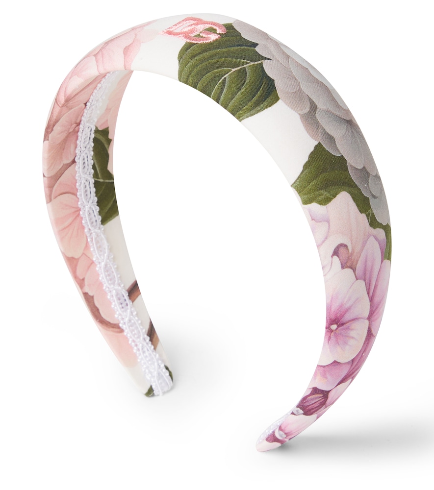 Dolce&Gabbana Kids Dg Embroidered Floral Headband - Mytheresa