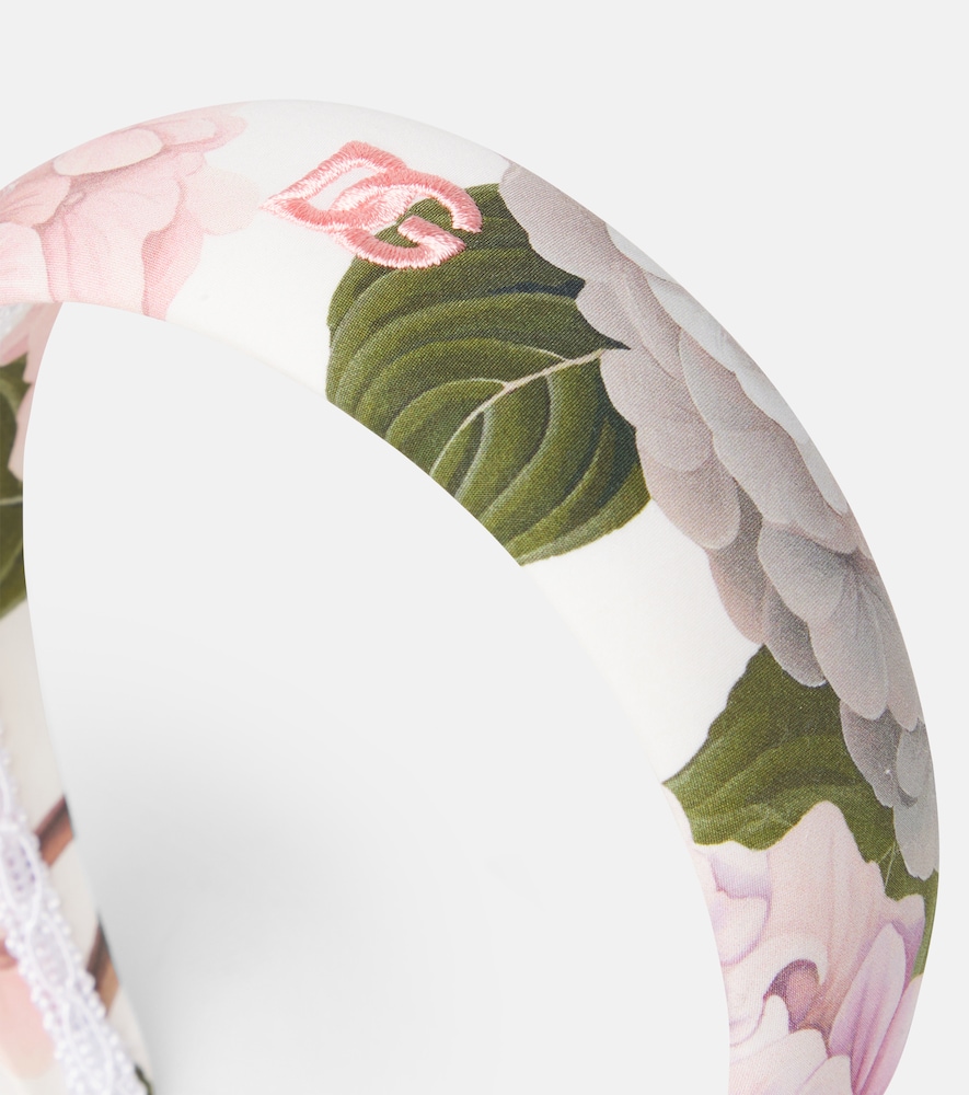  Dolce&gabbana Kids Dolce&gabbana Kids Dg Embroidered Floral Headband 