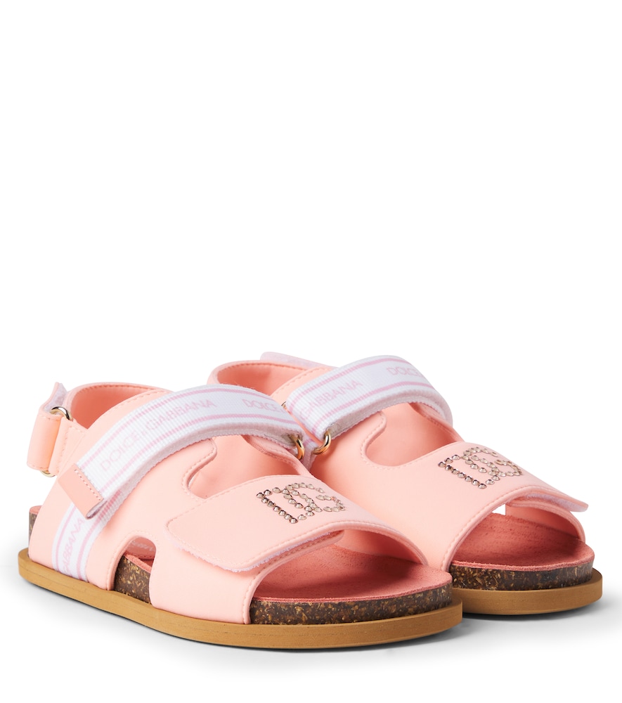 Dolce&Gabbana Kids Pink Dg Embellished Sandals UK Size 1 - Mytheresa