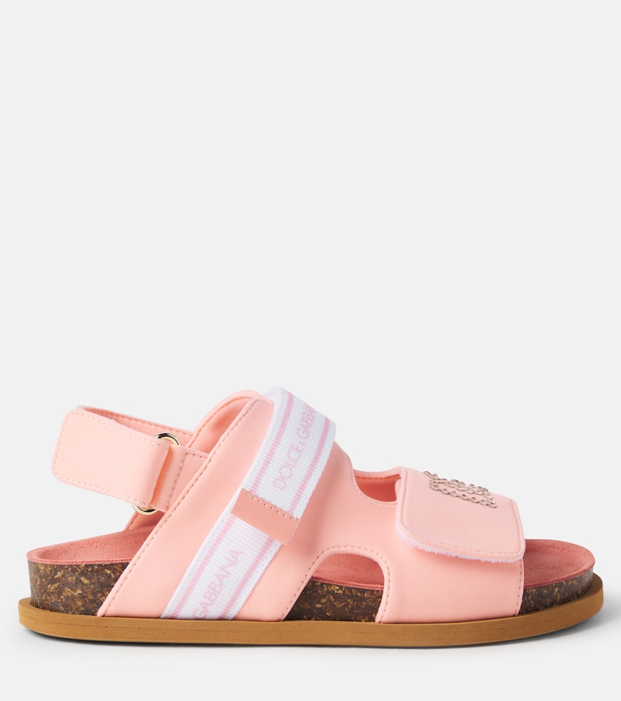 Dolce&gabbana Kids Dolce&gabbana Kids Sandalen Mit Kristallen 