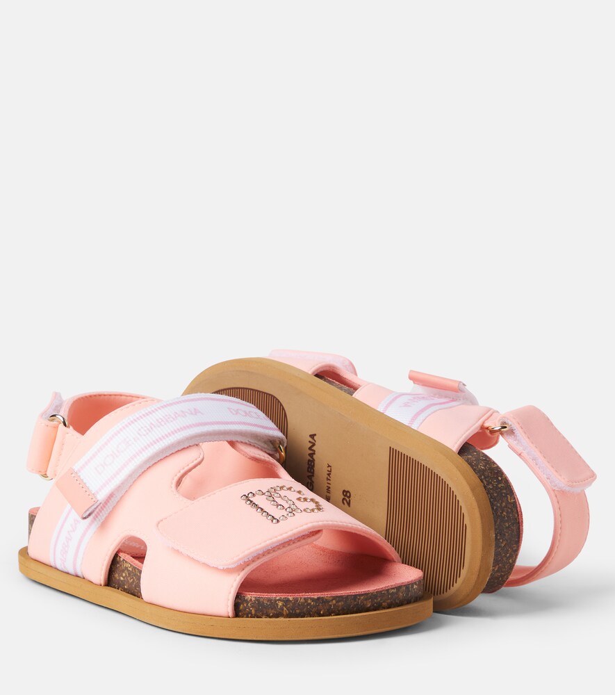  Dolce&gabbana Kids Dolce&gabbana Kids Sandalen Mit Kristallen 