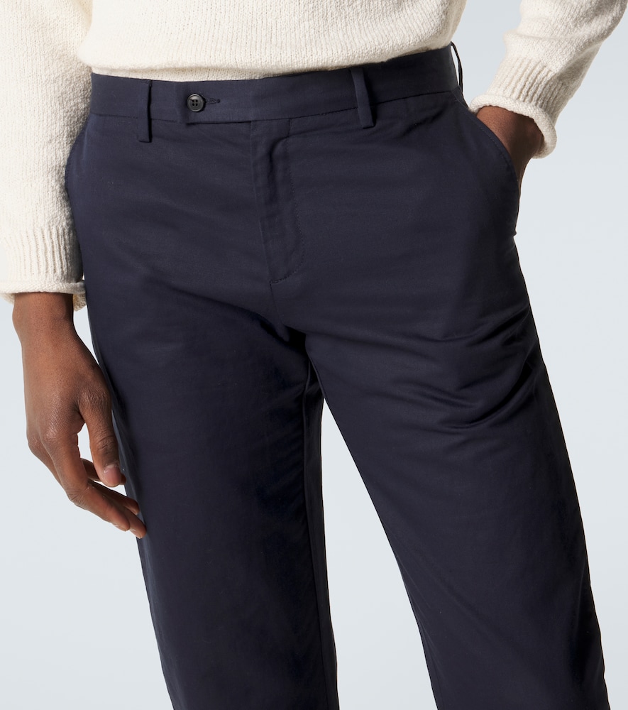  Sunspel Sunspel Cotton And Linen Straight Pants 