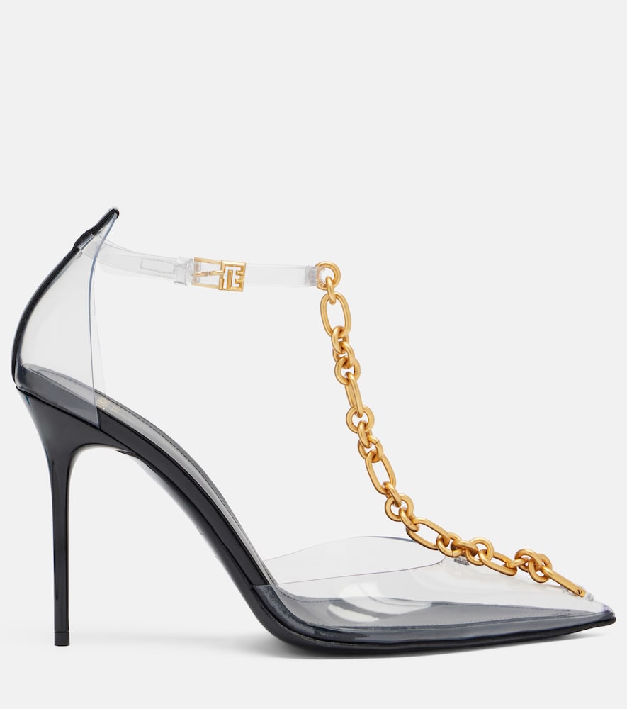 Chain-Detail Pvc Slingback