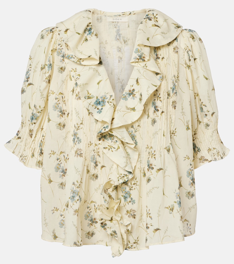 Doen Dôen Henri floral cotton voile top