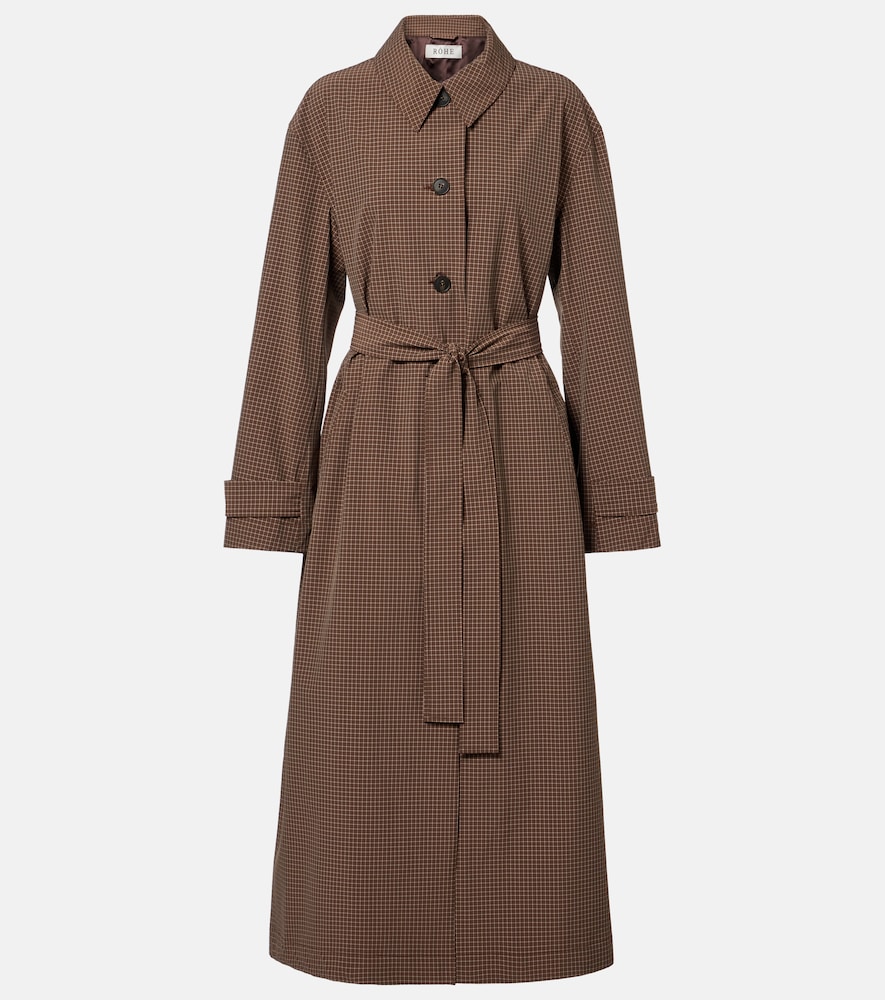 Rohe Róhe Checked belted coat