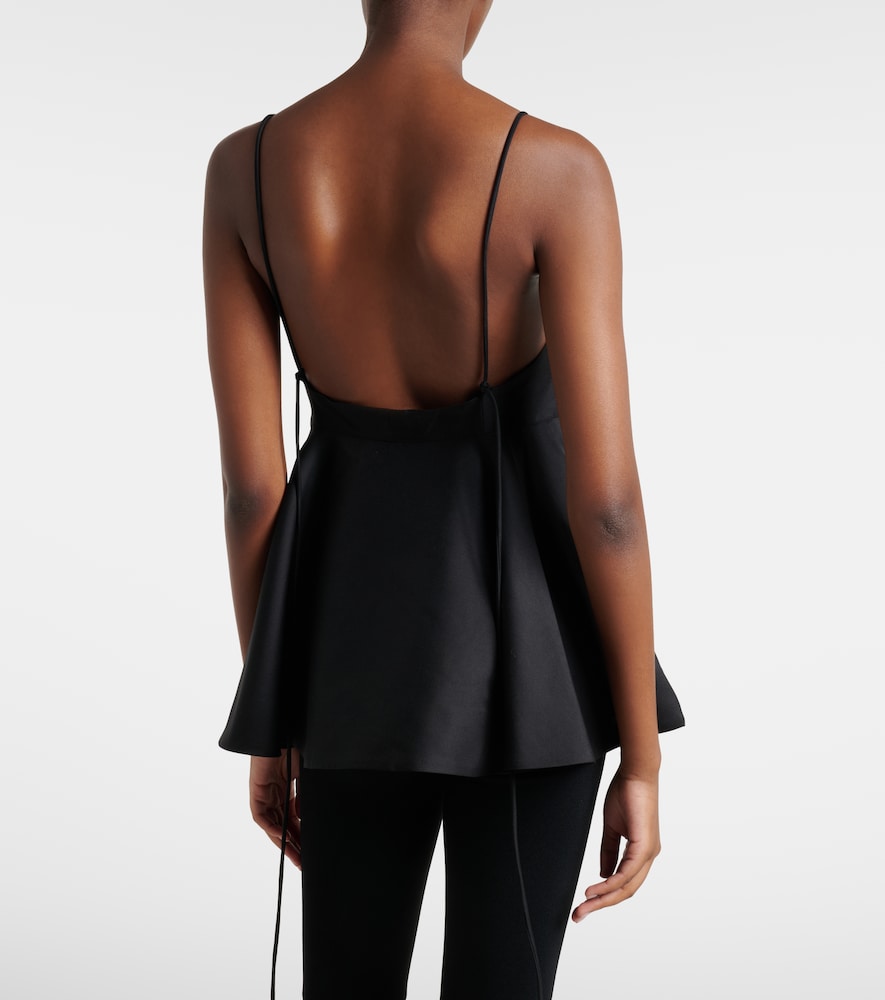  Rohe Rohe Peplum Wool And Silk Bustier Top 