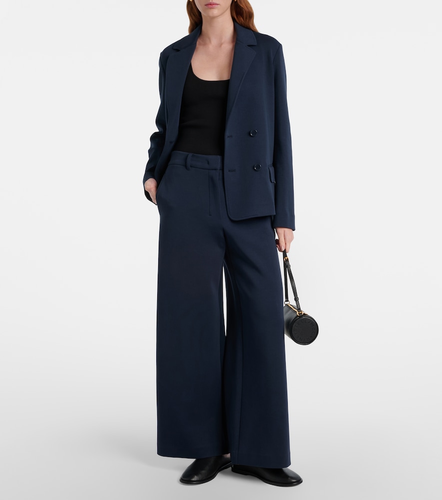 'S Max Mara Aerovia cotton-blend wide-leg pants