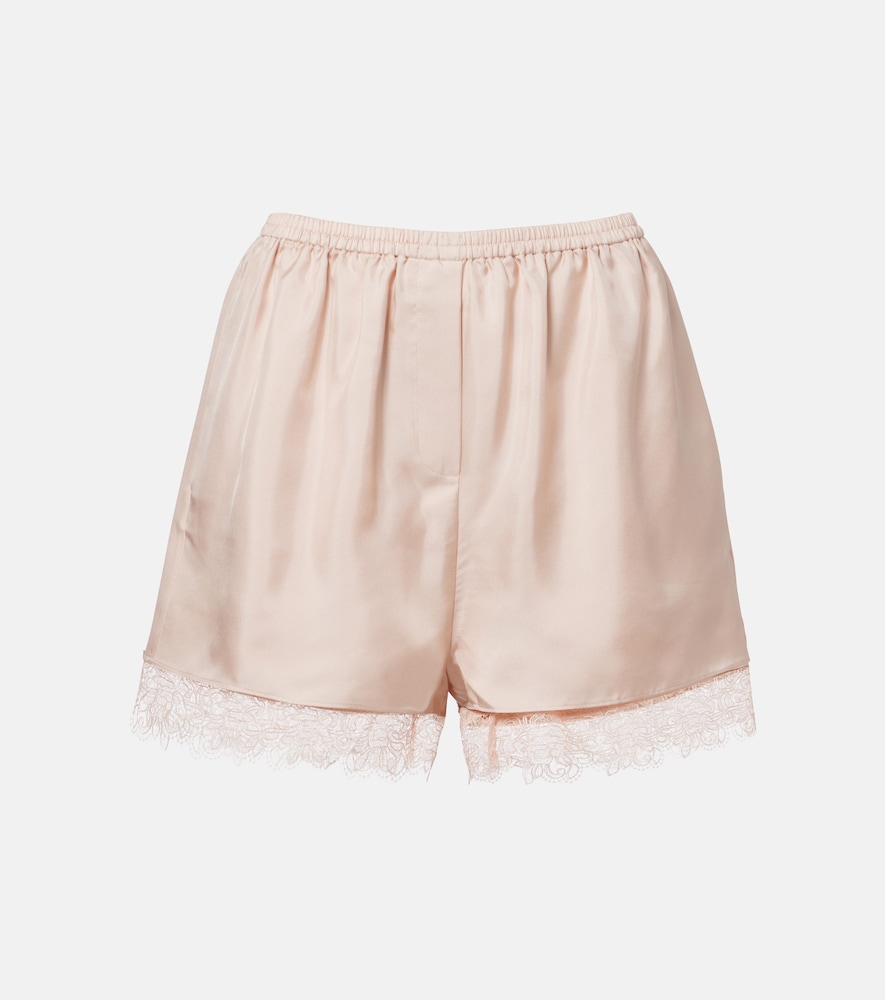 RÃ³he Shorts in seta con pizzo