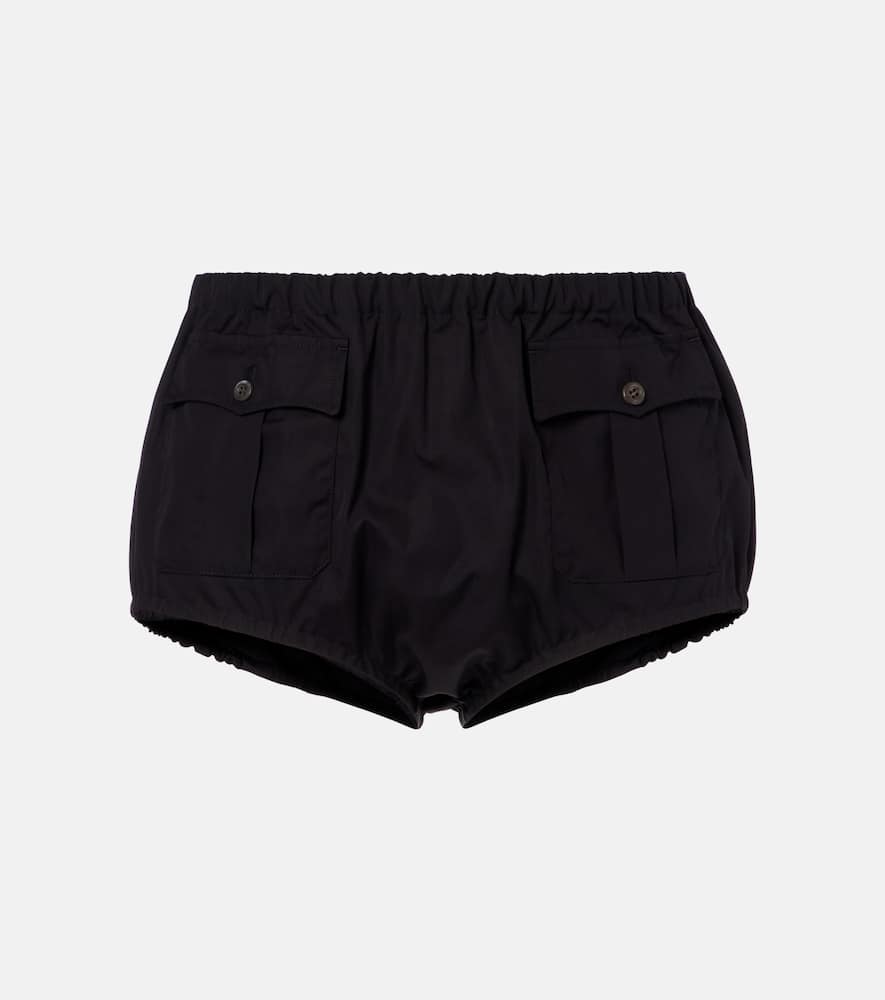 Prada Cotton Shorts In Black