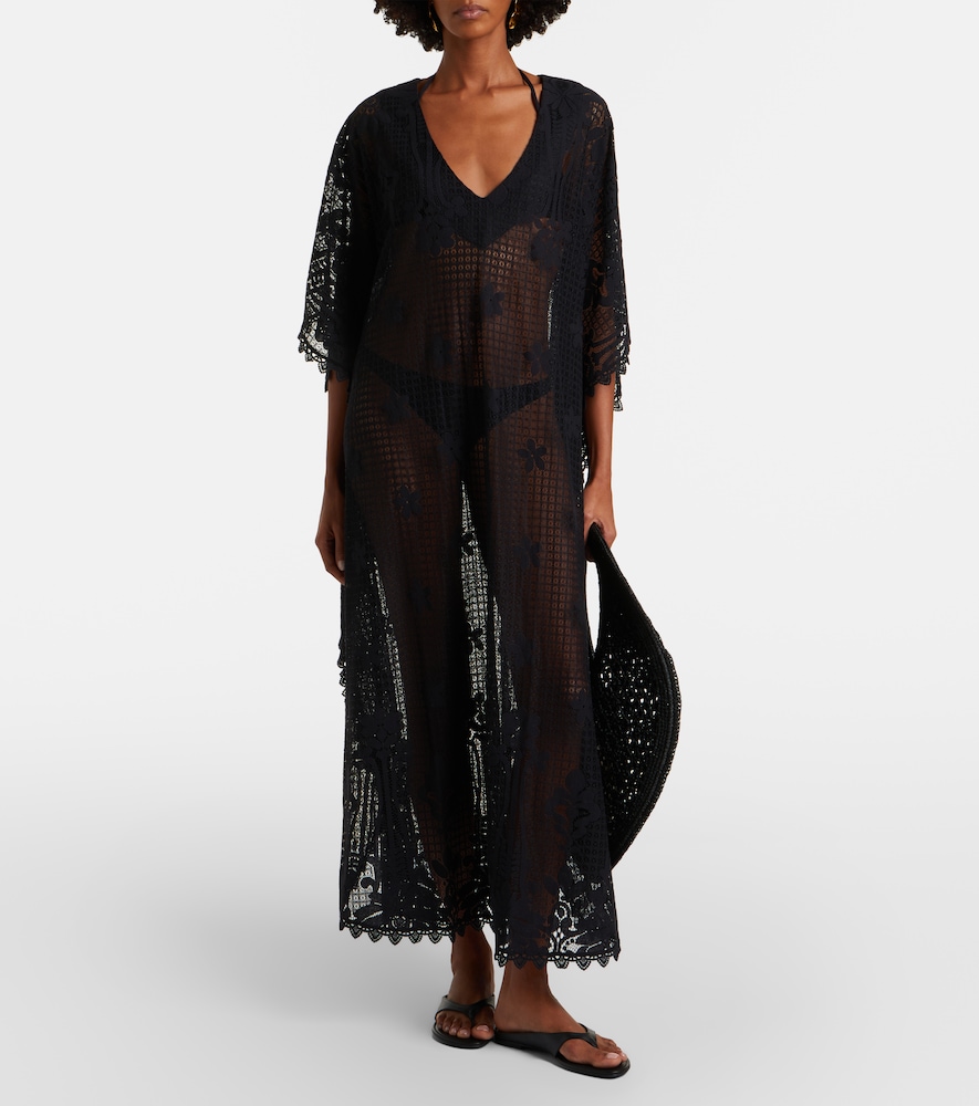 Melissa Odabash Yasin cotton-blend lace kaftan