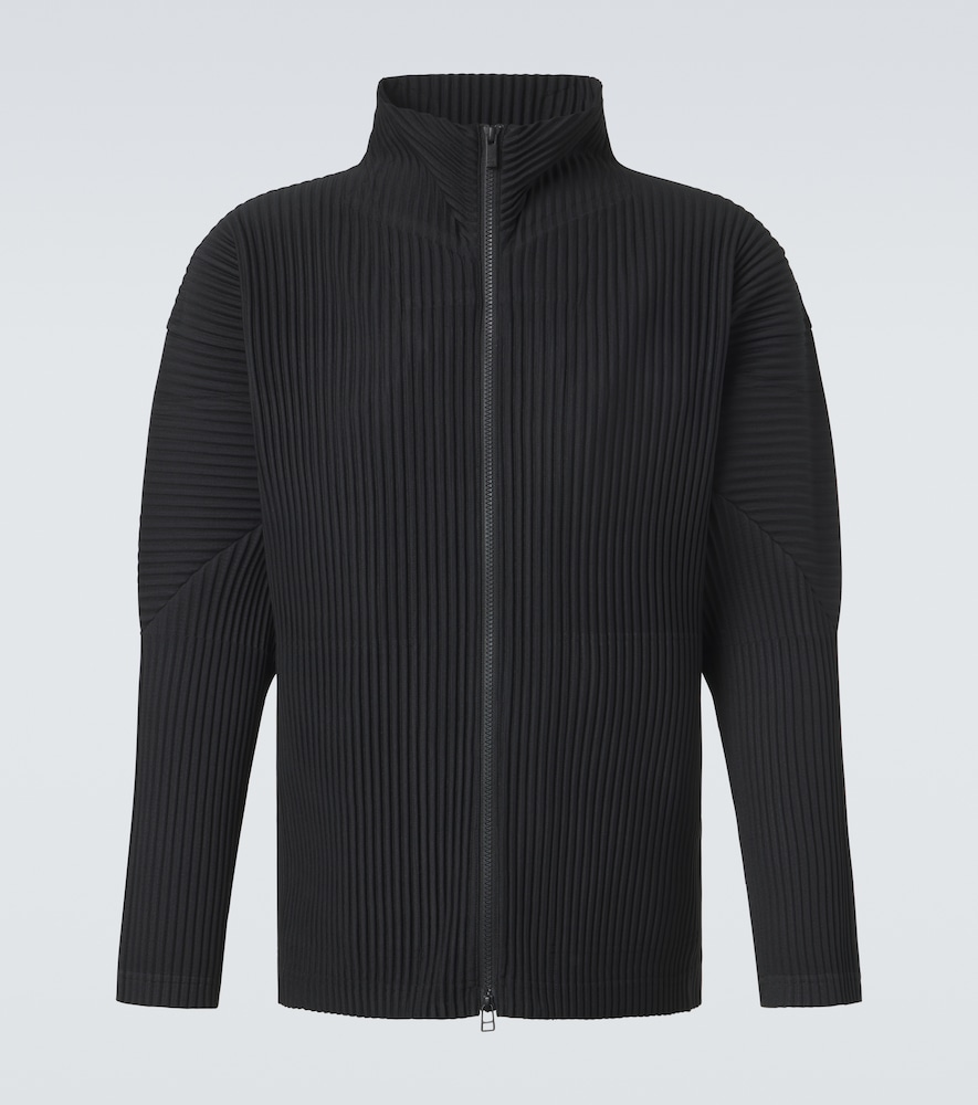 Homme Plisse Issey Miyake Homme Plissé Issey Miyake Basics pleated zip-up cardigan