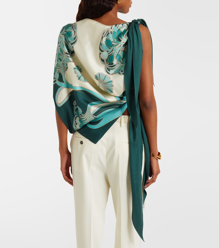  La Doublej La Doublej Full-on Printed Silk Twill Top 