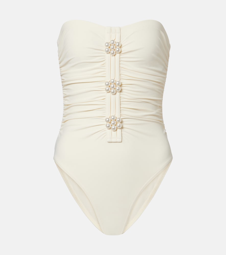 Karla Colletto Maya embellished swimsuit