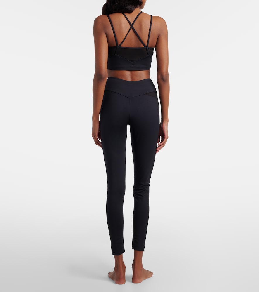 Comaneci Tulle-Trimmed Leggings