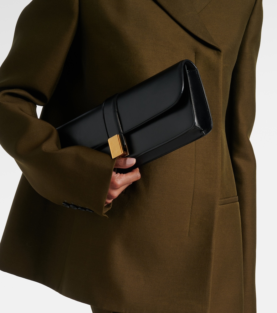 Khaite Blake leather clutch