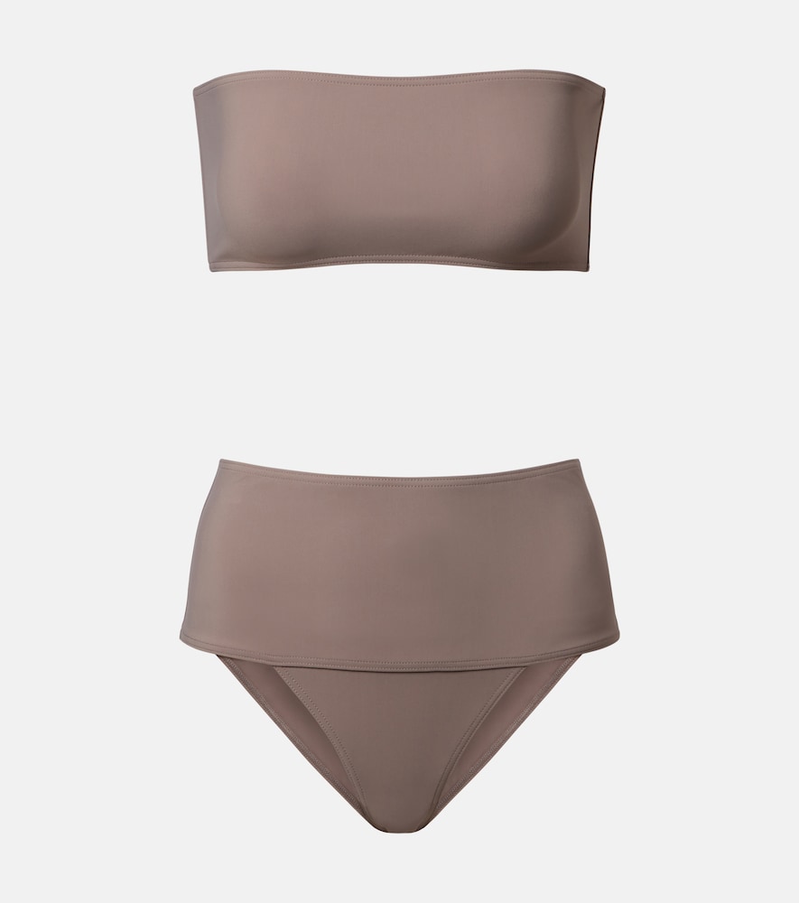 Alaia Women's Grey Jersey Bikini UK Size 18 - Mytheresa