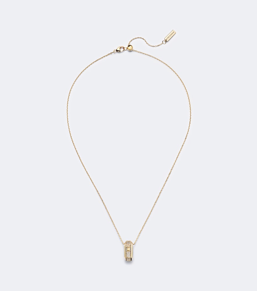 Halskette Moderniste aus 18kt Gelbgold mit Diamanten