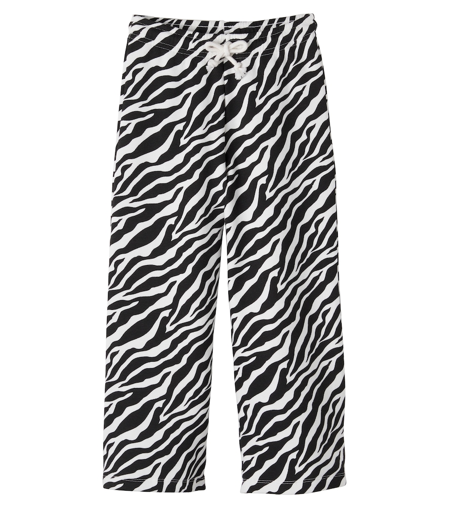 Pantaloni sportivi con stampa zebrata