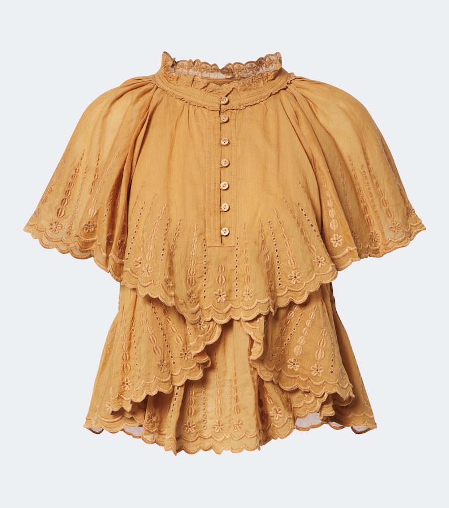 Lorna Embroidered Cotton Top