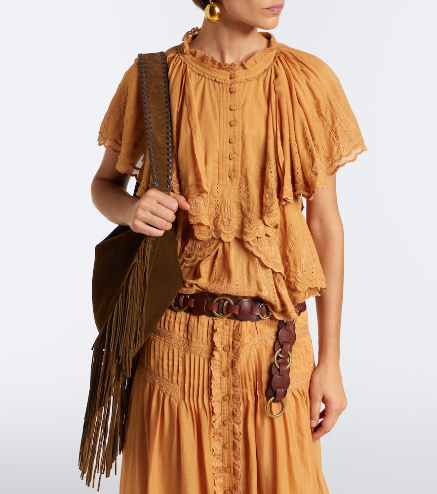 Lorna Embroidered Cotton Top