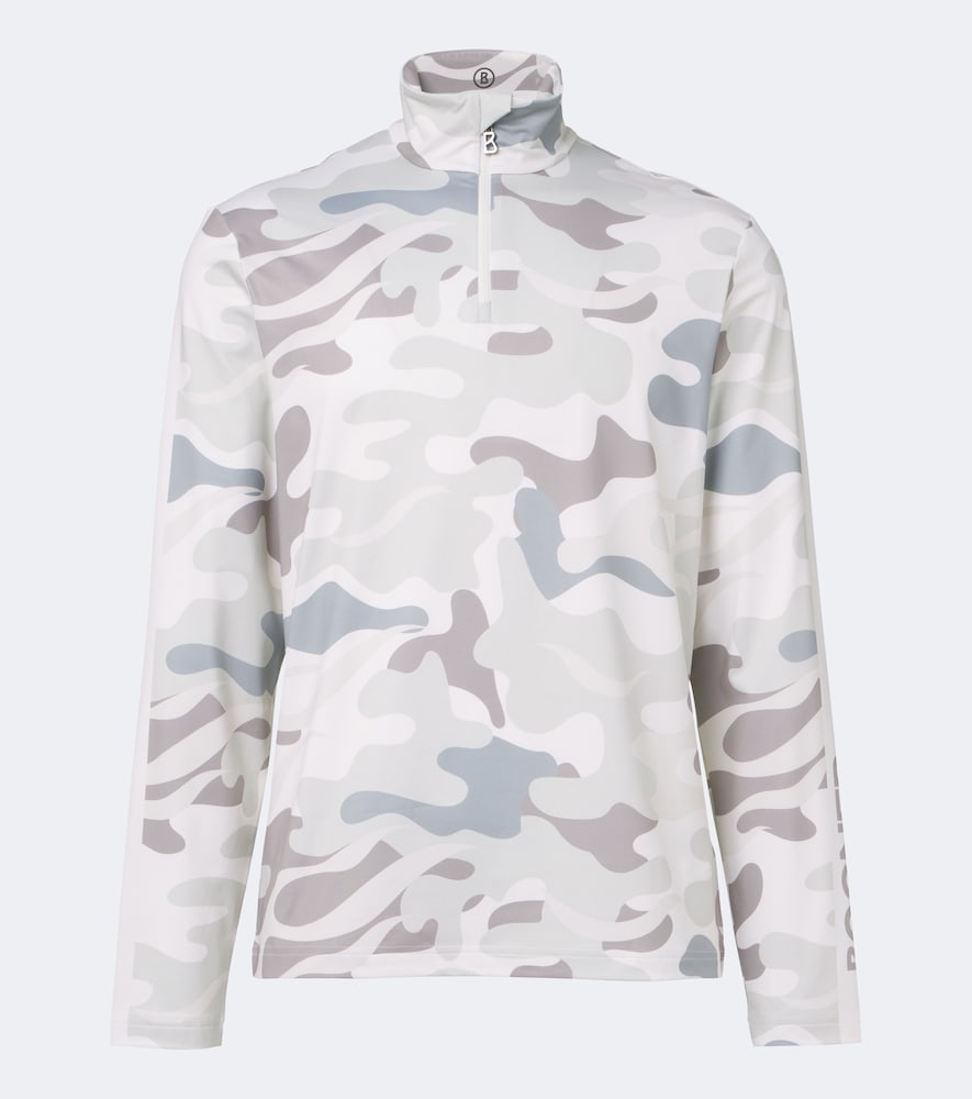 Bogner Verti Camouflage Ski Top In Grey