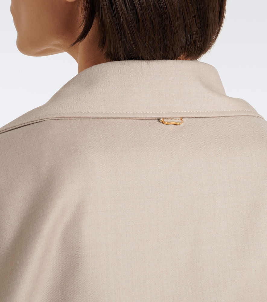Embellished Wool Shirt