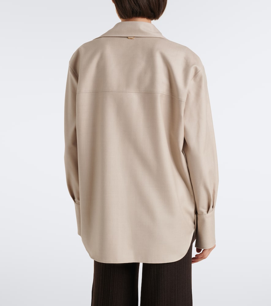 Embellished Wool Shirt