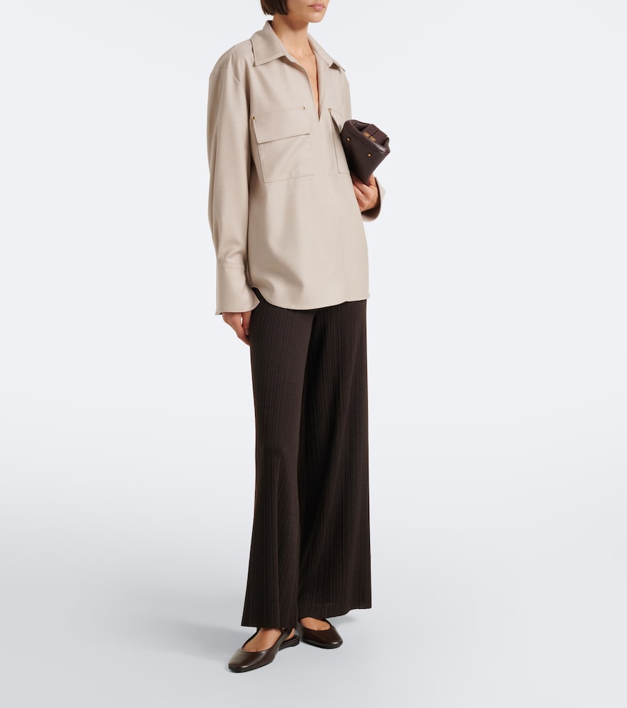 Embellished Wool Shirt