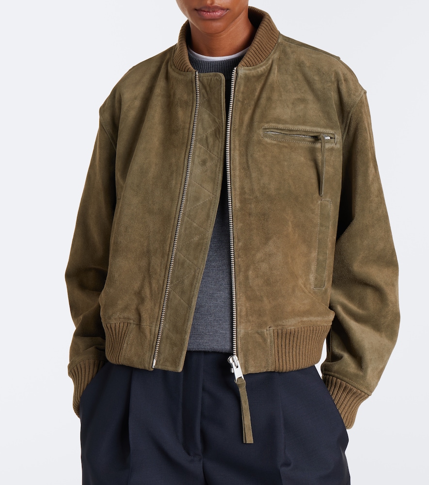 Elysia Suede Bomber Jacket