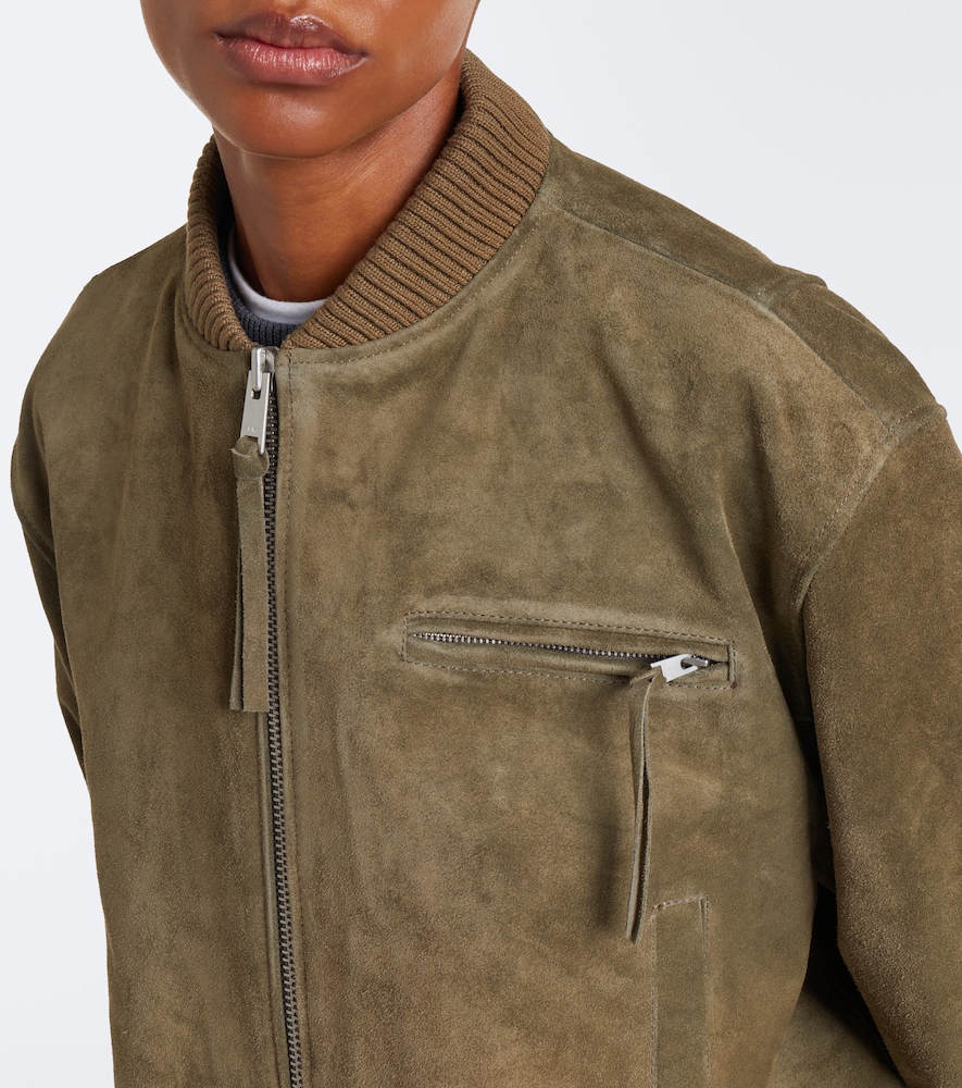 Elysia Suede Bomber Jacket