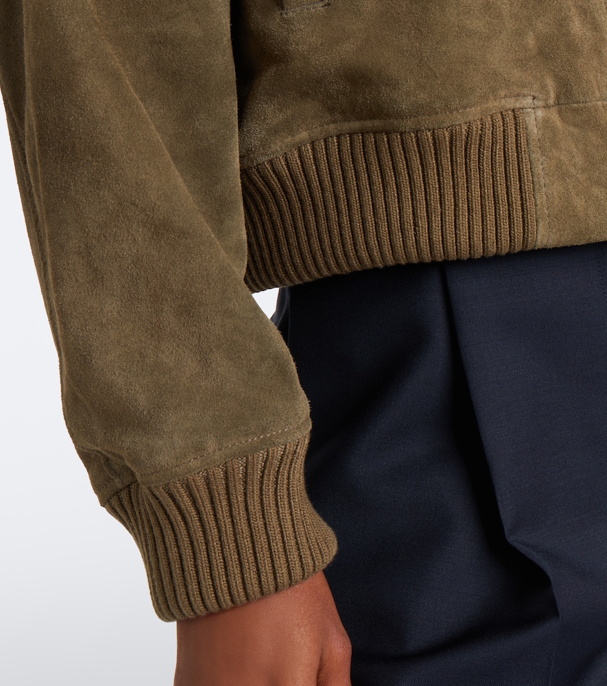 Elysia Suede Bomber Jacket