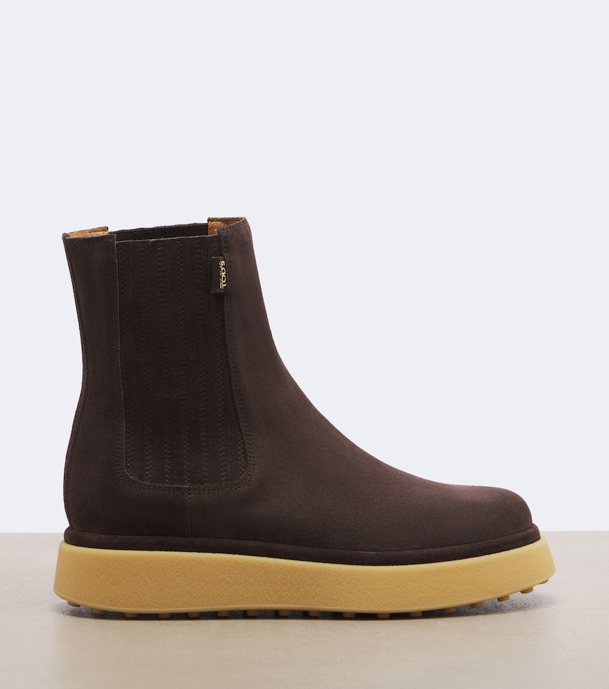 Gommino® Suede Platform Ankle Boots