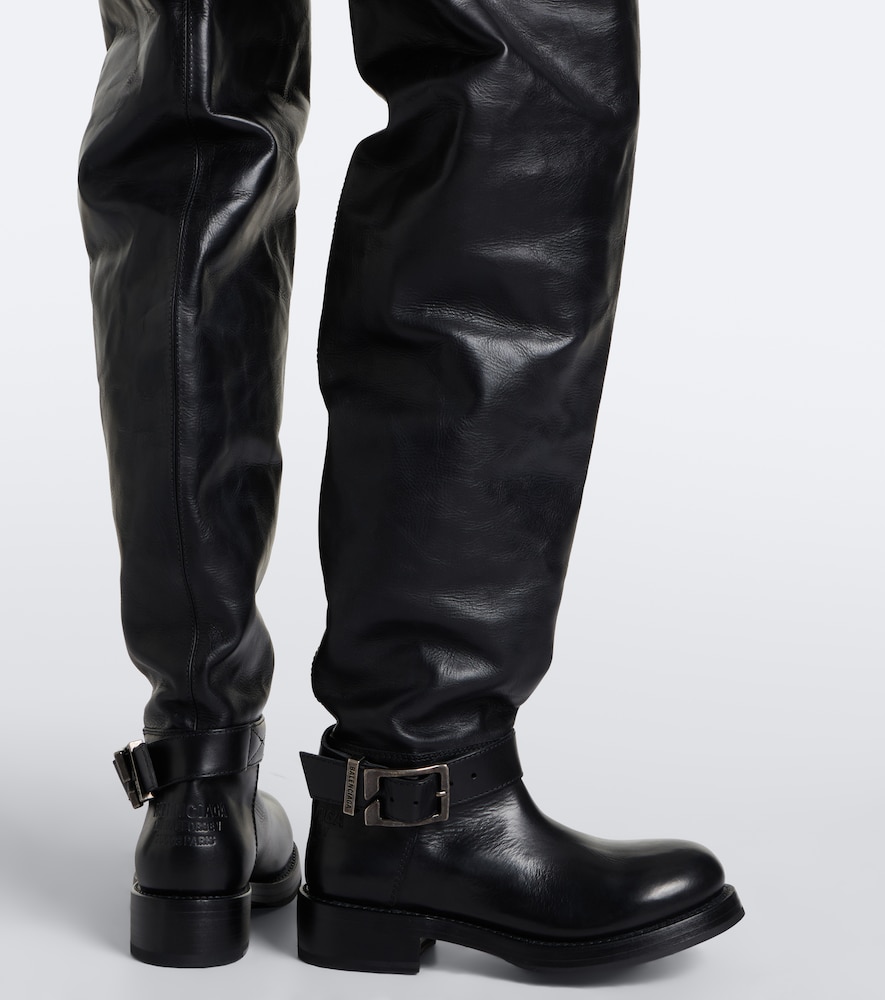 Leather Over-The-Knee Boots