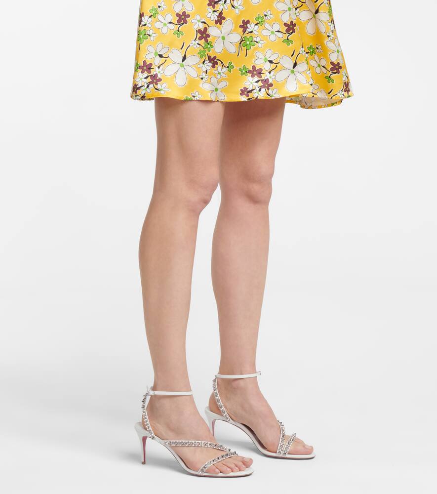 CHRISTIAN LOUBOUTIN MAFALDINA SPIKES 70 LEATHER SANDALS