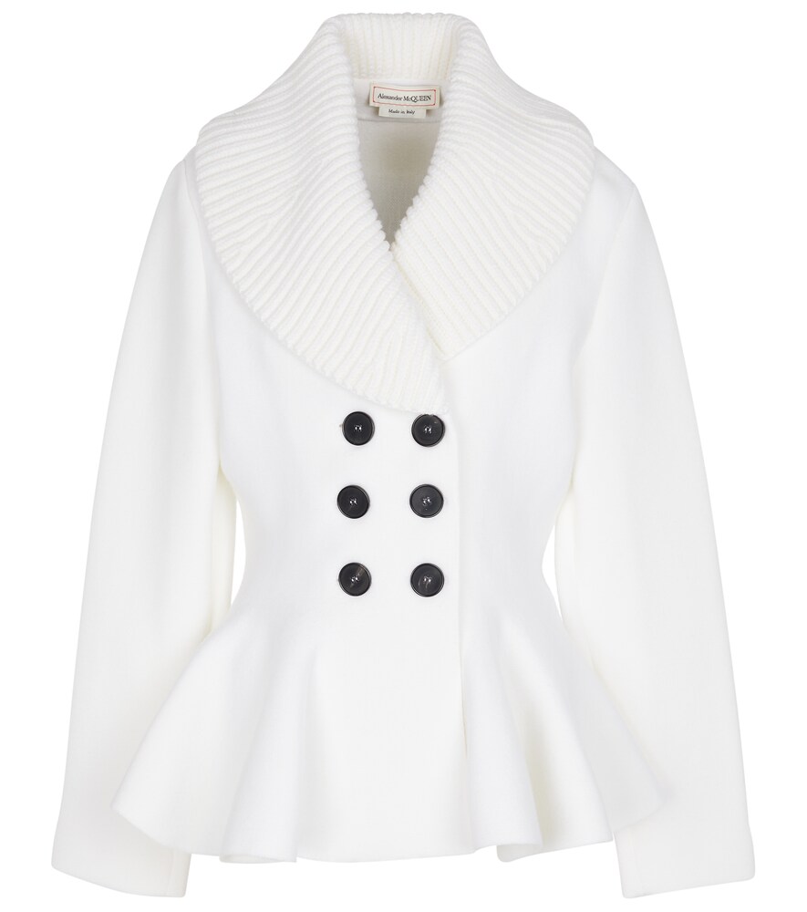 white peplum jacket