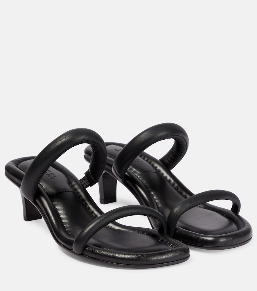 Isabel Marant Raree Leather Sandals In Black