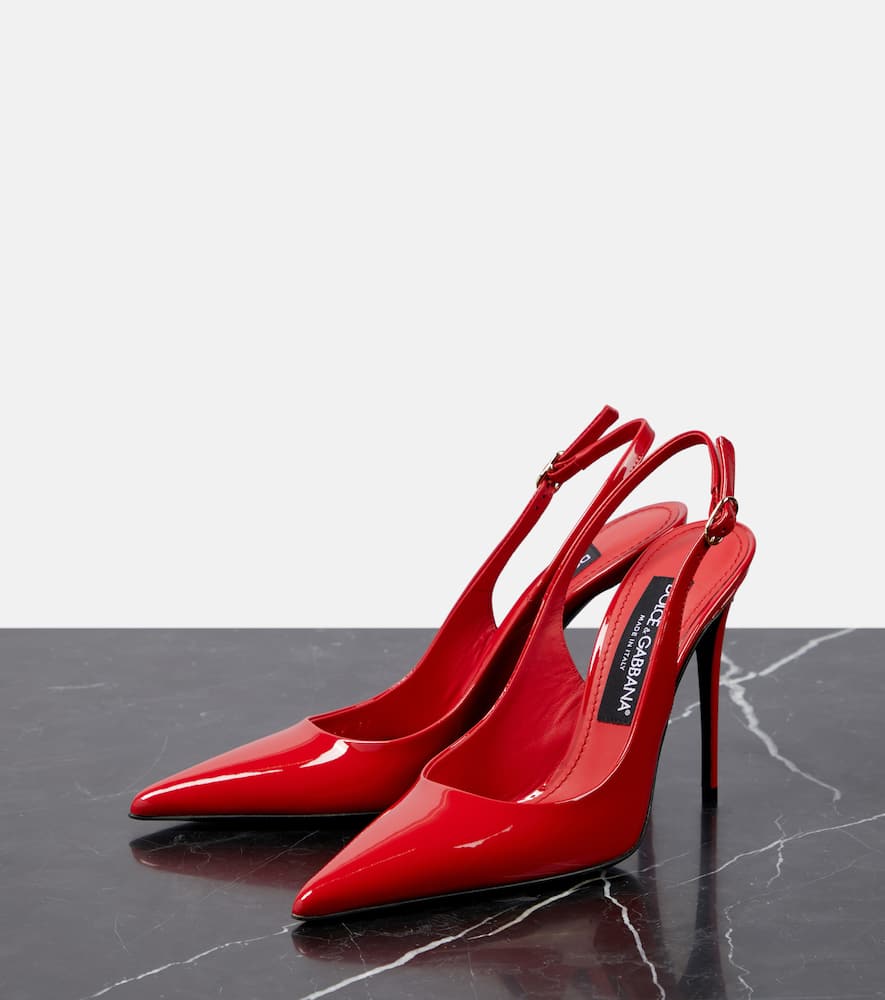 Dolce & Gabbana Leather Shoes In Red