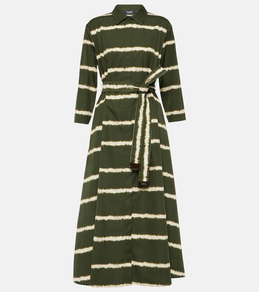 'S Max Mara Olanda striped cotton midi dress