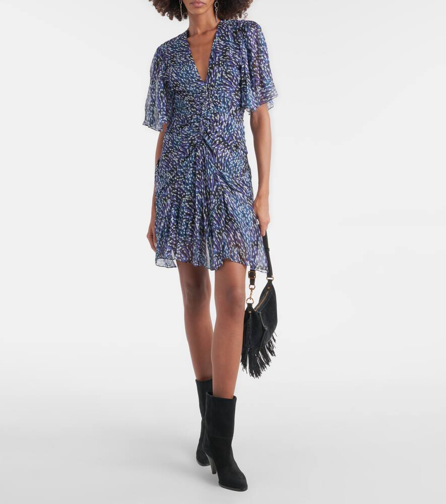 Isabel Marant Étoile Vivienne Abstract Print Georgette Dress