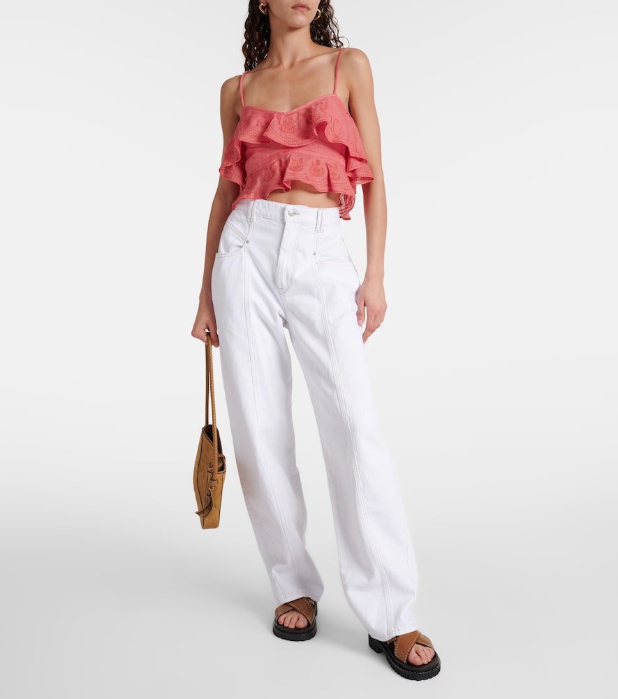  Isabel Marant Isabel Marant Eliani Ruffled Top 
