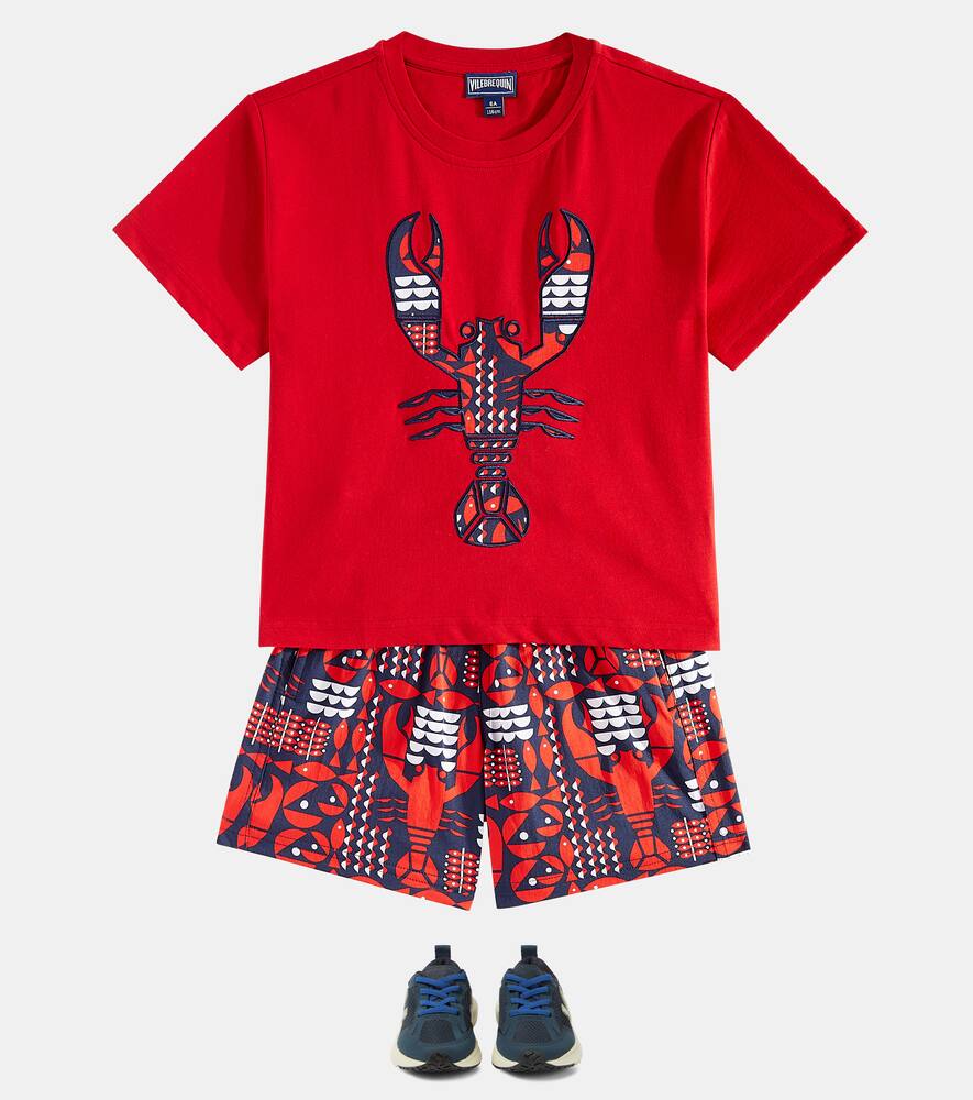 Vilebrequin Tarick Printed Cotton Jersey T-shirt In Moulin Rouge