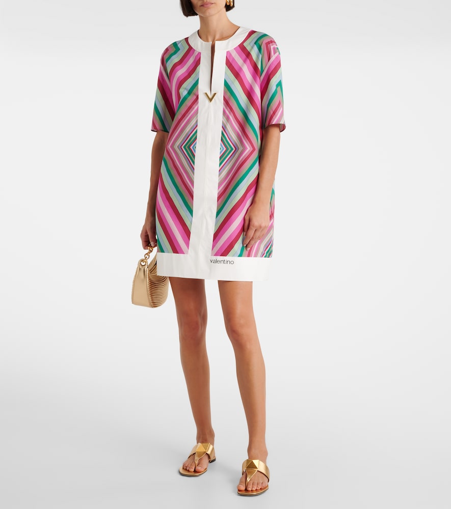 Valentino VGold Rhombus 75 cotton poplin minidress