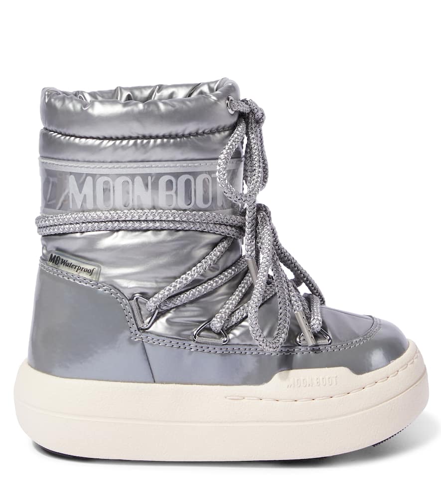 Moon Boot Silver Kids' Park Shell Snow Boots Eur 31 / 12.5 Uk In Silver