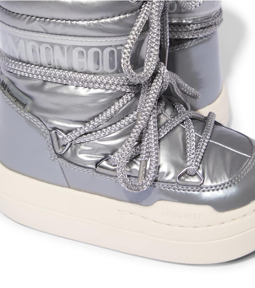 Moon Boot Silver Kids' Park Shell Snow Boots Eur 31 / 12.5 Uk In Silver