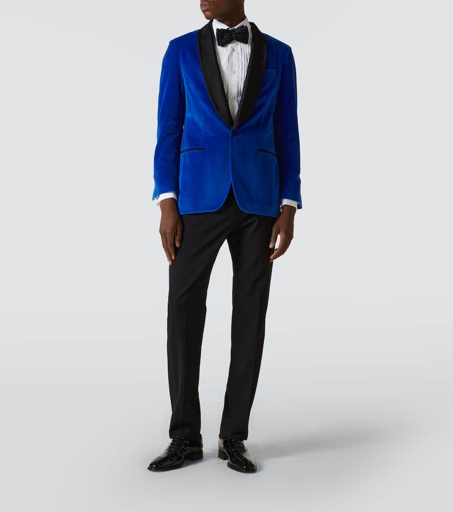 Cotton velvet blazer